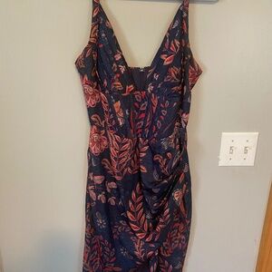 Averie Floral Silk Dress